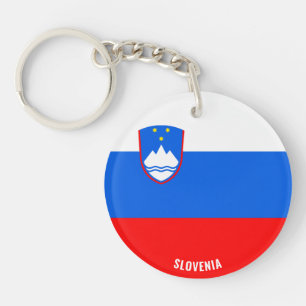 Slovenia Flag Charming Patriotic Key Ring