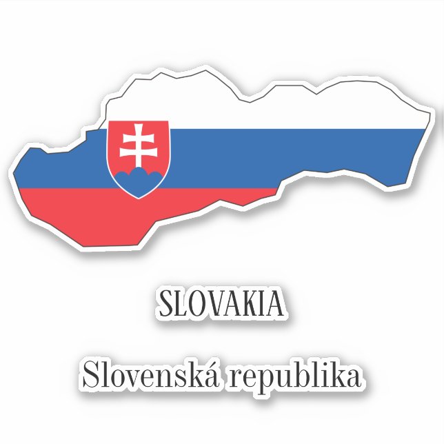 Slovenia Flag Charming Patriotic Map (Front)