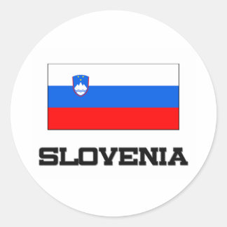 Slovenia Flag Classic Round Sticker