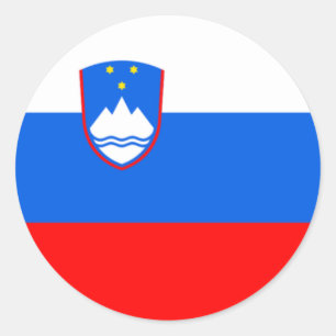 Slovenia Flag Classic Round Sticker