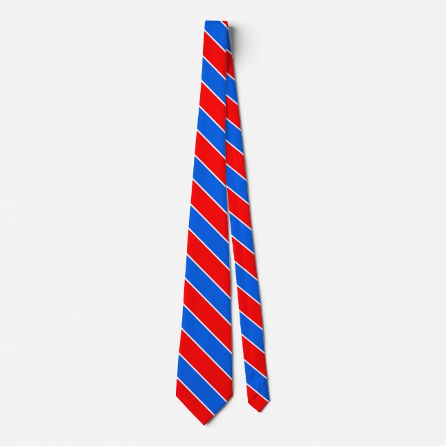 Slovenia Flag Colours Elegant Tie (Front)