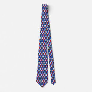 Slovenia Flag Hearts Tie