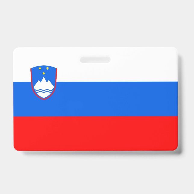 Slovenia Flag ID Badge (Front)