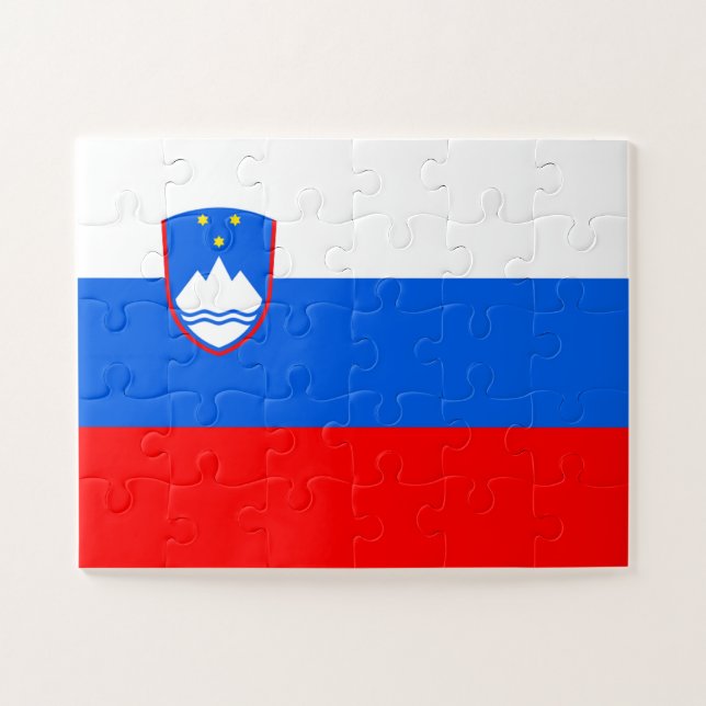 Slovenia Flag Jigsaw Puzzle (Horizontal)
