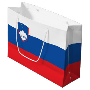 Slovenia flag large gift bag