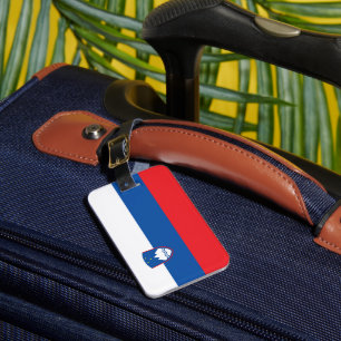 Slovenia flag luggage tag