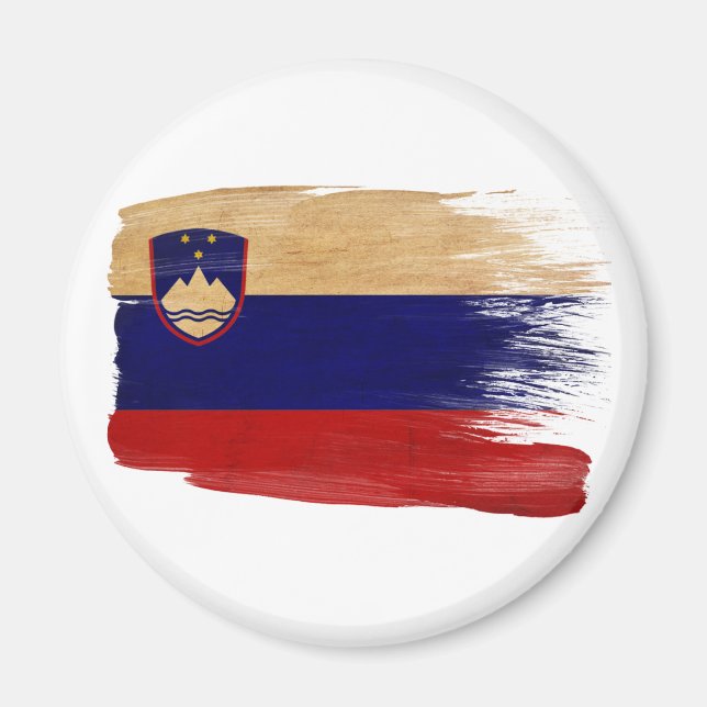 Slovenia Flag Magnets (Front)