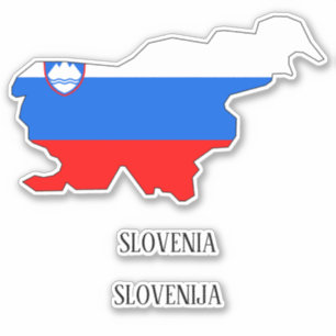 Slovenia Flag Map