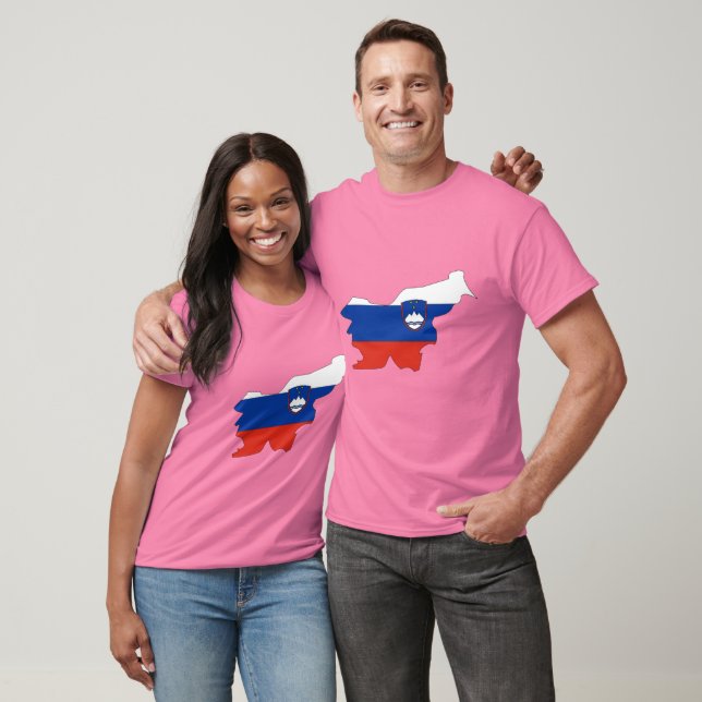 Slovenia flag map T-Shirt (Unisex)