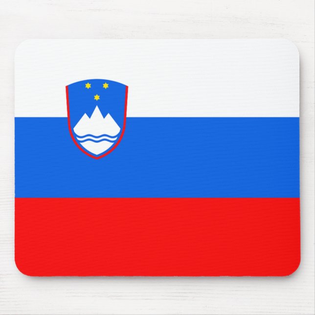 Slovenia Flag Mouse Mat (Front)