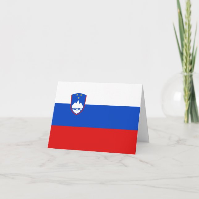 Slovenia Flag Notecard (Front)