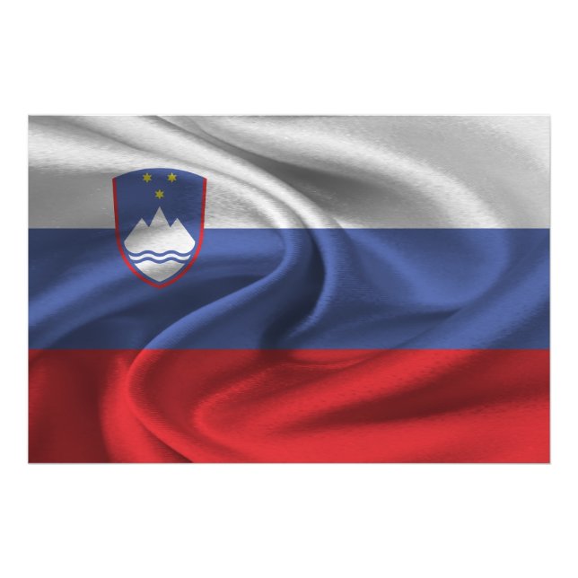 Slovenia Flag Photo Print (Front)