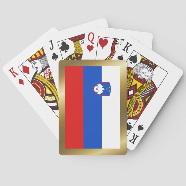 Slovenia Flag Playing Cards (Back)