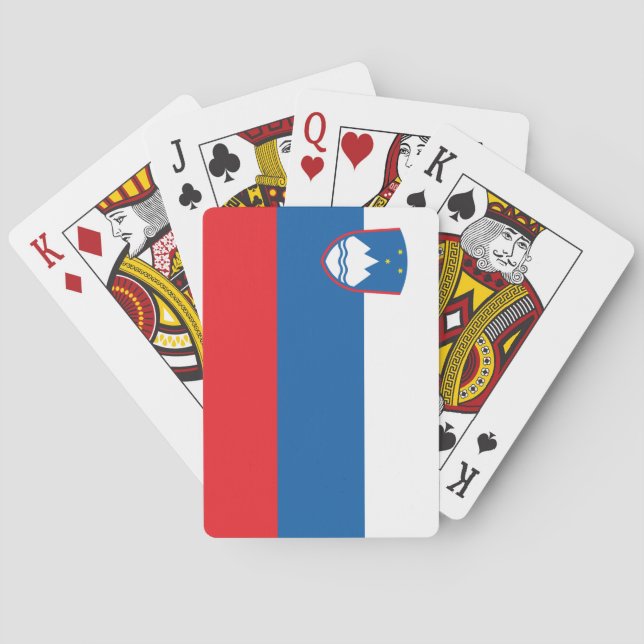 Slovenia Flag Playing Cards (Back)