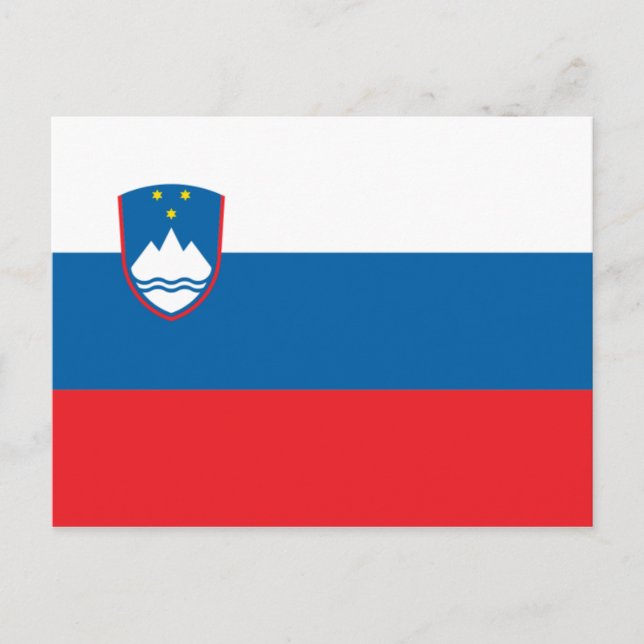 Slovenia Flag Postcard (Front)