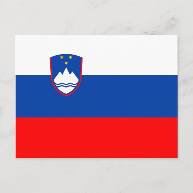 Slovenia Flag Postcard (Front)