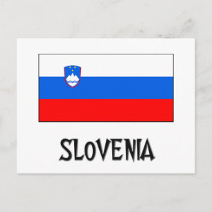 Slovenia Flag Postcard