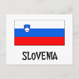 Slovenia Flag Postcard