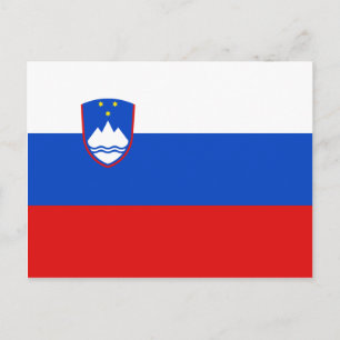 Slovenia Flag Postcard