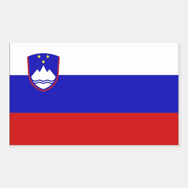 Slovenia Flag Rectangular Sticker (Front)