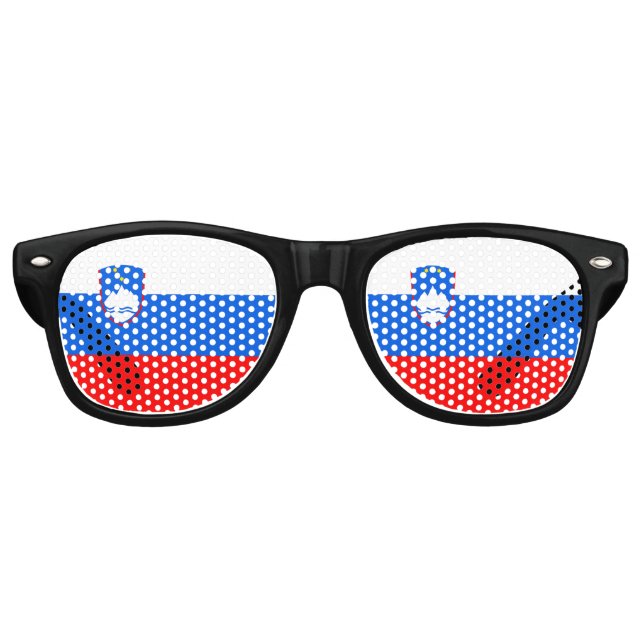 Slovenia Flag Retro Sunglasses (Front)
