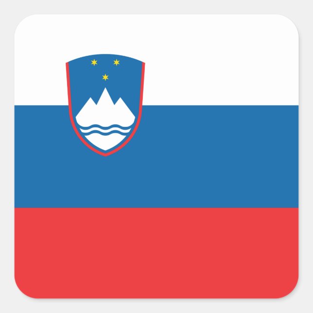 Slovenia Flag Square Sticker (Front)