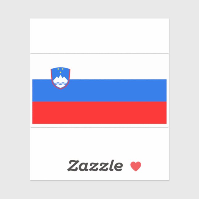 Slovenia Flag Sticker (Sheet)