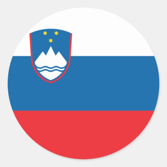 Slovenia Flag Sticker (Front)