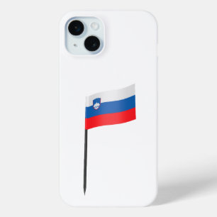 Slovenia flag toothpick iPhone 15 mini case