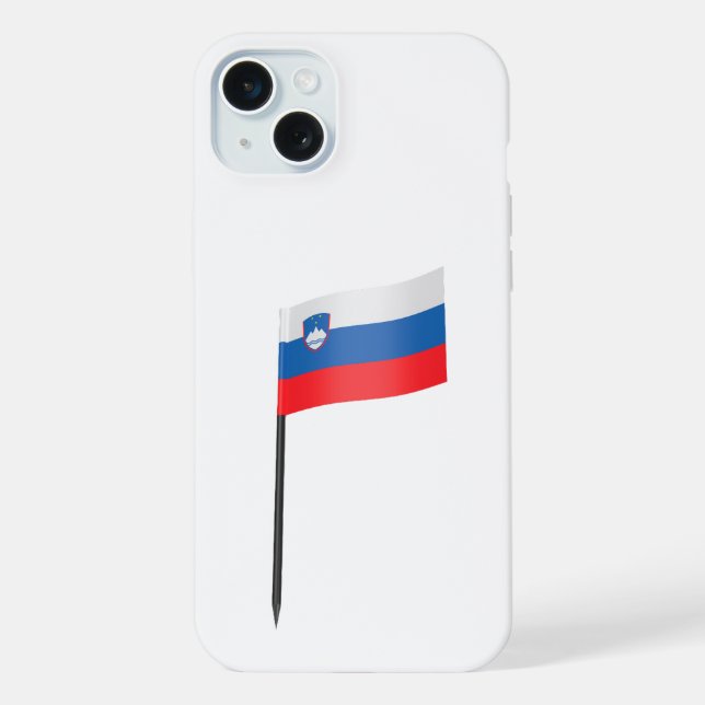 Slovenia flag toothpick iPhone case (Back)