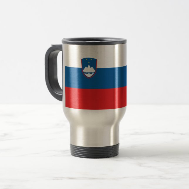 Slovenia Flag Travel Mug (Front Left)
