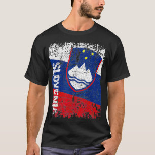 SLOVENIA Flag Vintage Distressed SLOVENIA T-Shirt