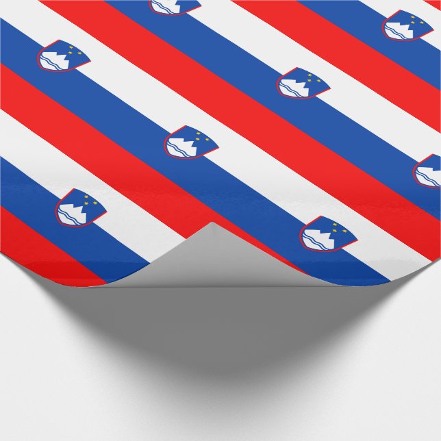 Slovenia Flag Wrapping Paper (Corner)