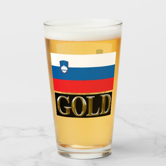 SLOVENIA    GOLD GLASS (Front Filled)