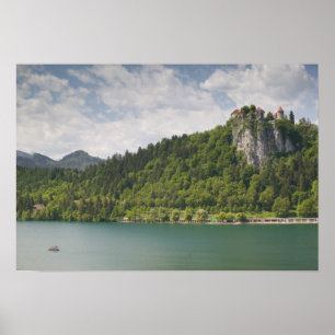 SLOVENIA, GORENJSKA, Bled: Bled Castle & Poster