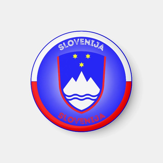Slovenia Heritage Emblem Magnet (Front)