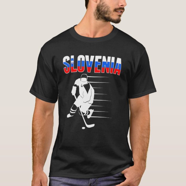 Slovenia Ice Hockey Fans   Slovenian Hockey Team S T-Shirt (Front)