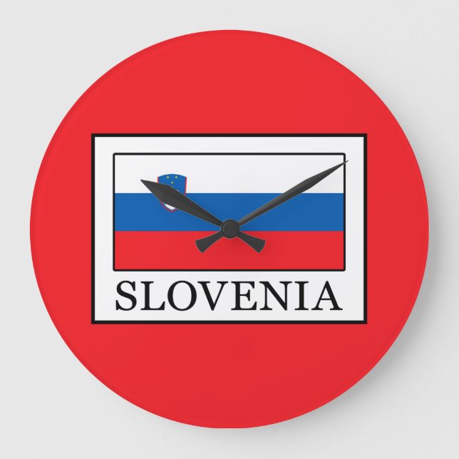 Slovenia Large Clock (Front)