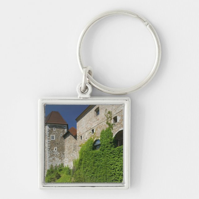 SLOVENIA, Ljubljana: Castle Hill / Ljubljana Key Ring (Front)