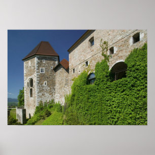 SLOVENIA, Ljubljana: Castle Hill / Ljubljana Poster