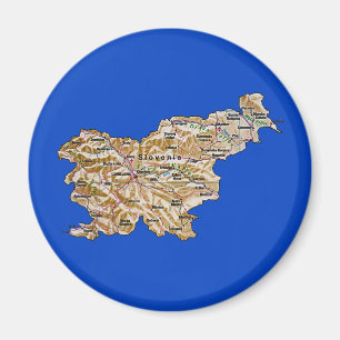 Slovenia Map Magnet
