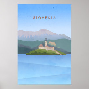 Slovenia Minimal Travel Poster