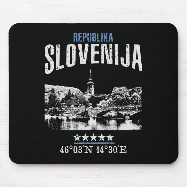 Slovenia Mouse Mat (Front)