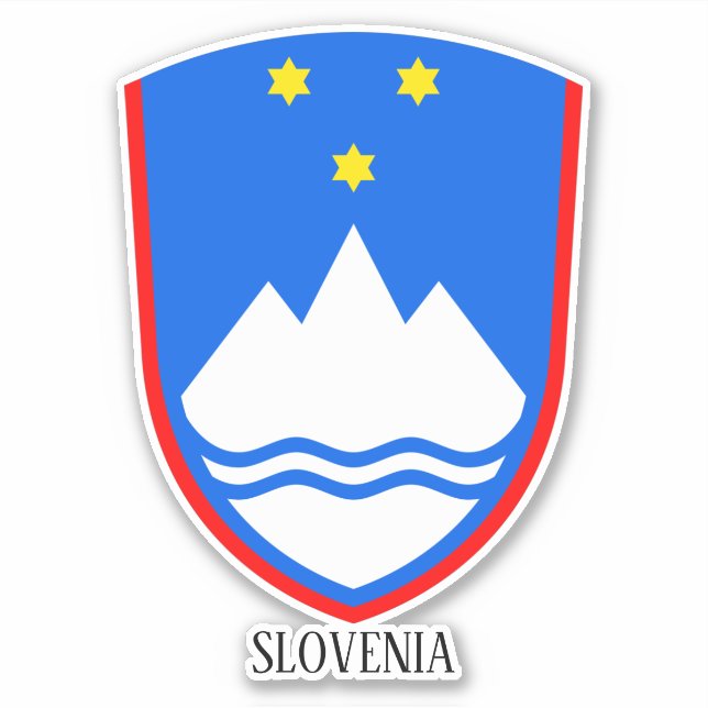 Slovenia National Coat Of Arms Patriotic (Front)