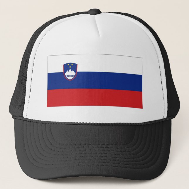 Slovenia National Flag Trucker Hat (Front)
