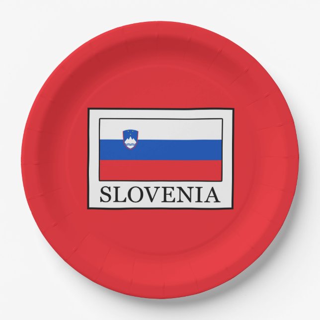 Slovenia Paper Plate (Front)