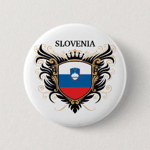 Slovenia [personalise] 6 cm round badge