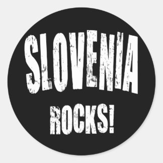 Slovenia Rocks! Classic Round Sticker