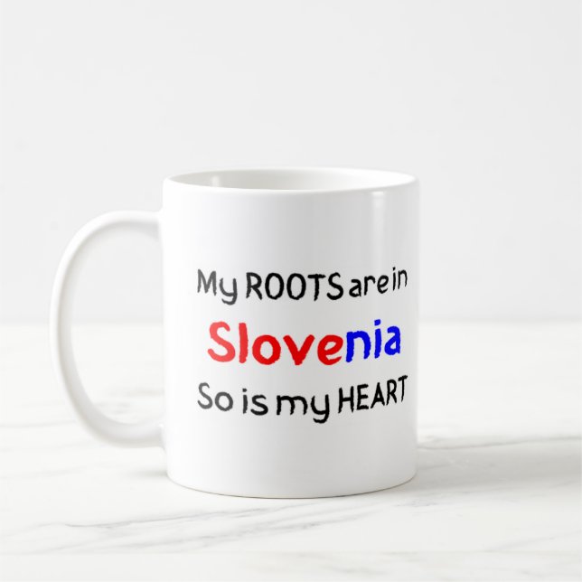 slovenia roots coffee mug (Left)