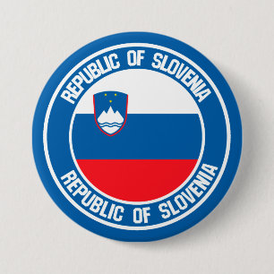 Slovenia Round Emblem 7.5 Cm Round Badge